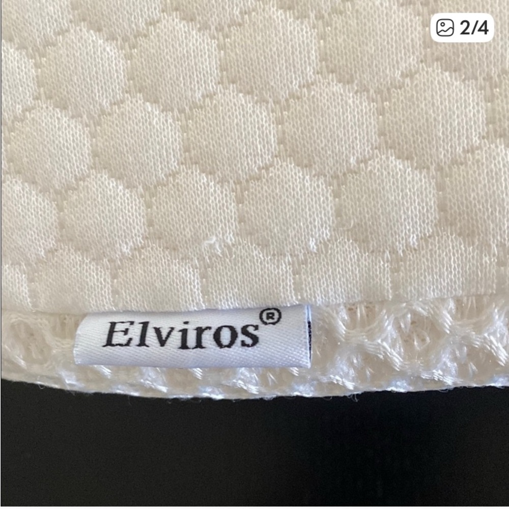 ELVIROS ERGONOMIC WHITE MEMORY FOAM PILLOW - Picture 3 of 6